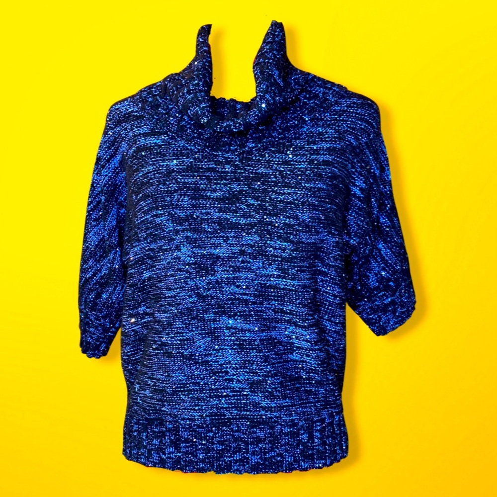 International Concepts Sparkly Blue Sweater